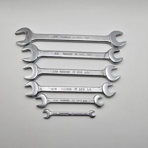 Vintage Thorsen Double‎ Open End Wrench Set 1/4" to 7/8" USA Made Lot Of 6